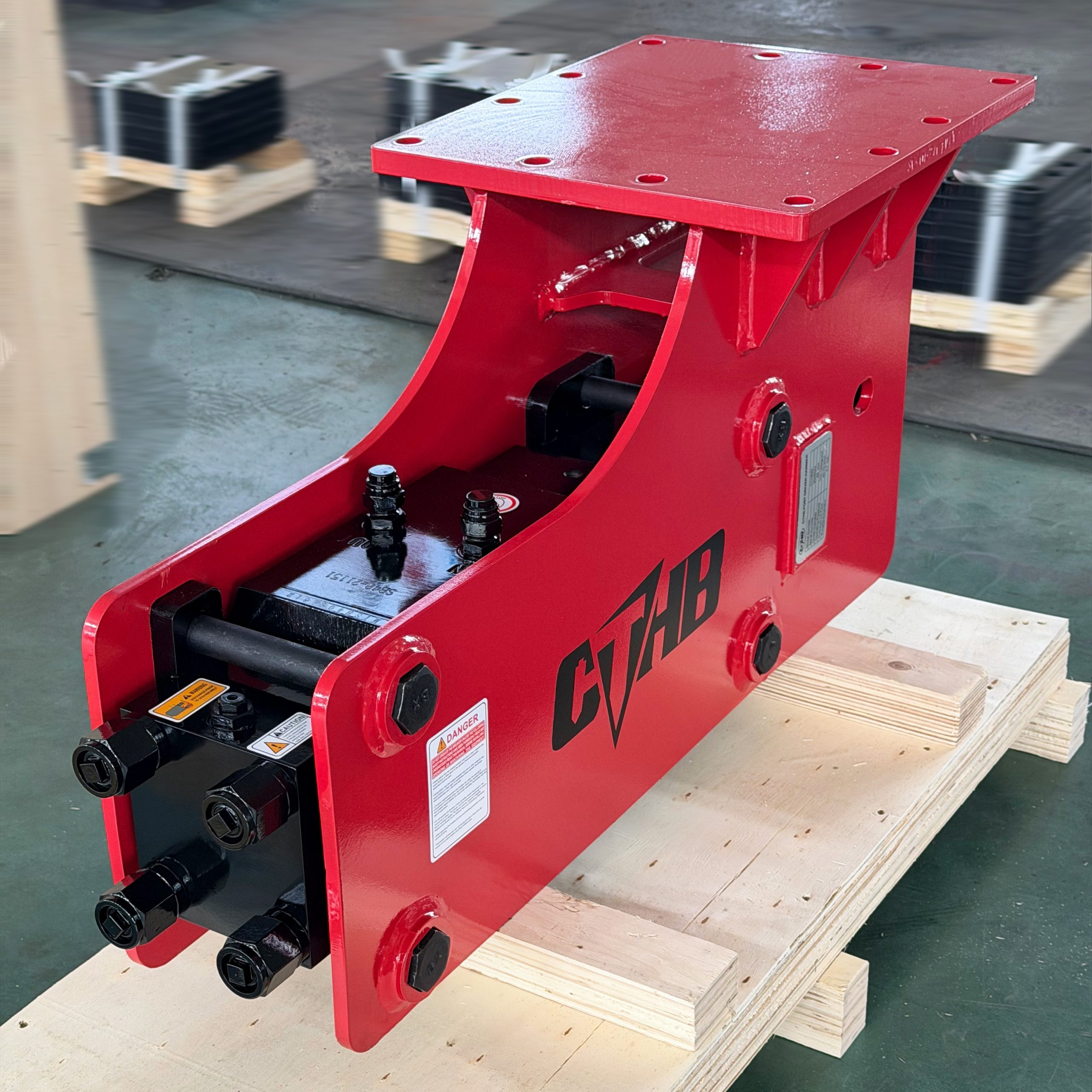 Excavator hydraulic post driver